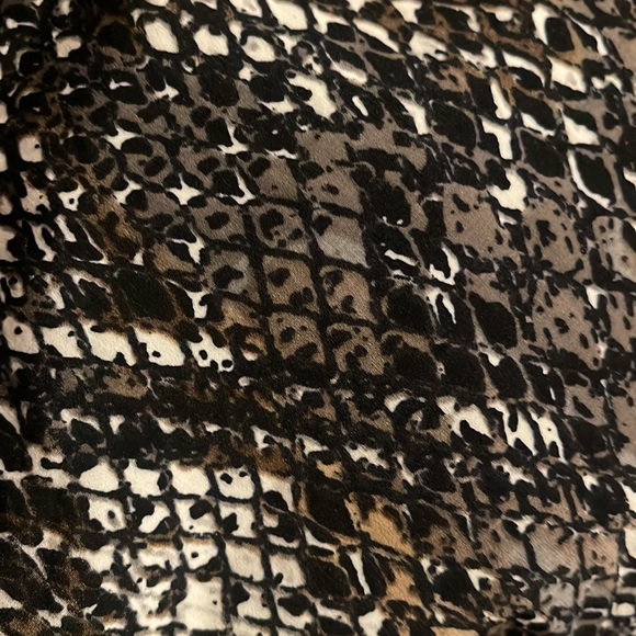 NEW LIZ CLAIBORNE NWT 1X PYTHON TANK BLOUSE WITH MATCHING BELT TIE CAREER TOP - Picture 5 of 8